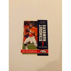 2017 Score Standout Numbers Broncos Football Card #14 Peyton Manning (031)